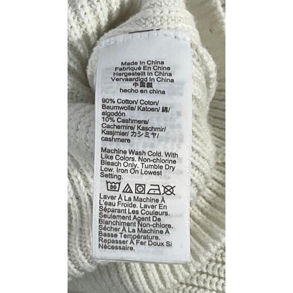J.Crew Factory Cream Ribbed Button Up Cardigan Sweater Regular Size XS - Picture 4 of 8